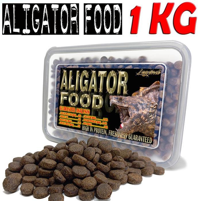 kedai 45 ALIGATOR FOOD PAKAN PELET KURA AIR CST COMMON SNAPPING TURTLE REPTILE - 1 KG