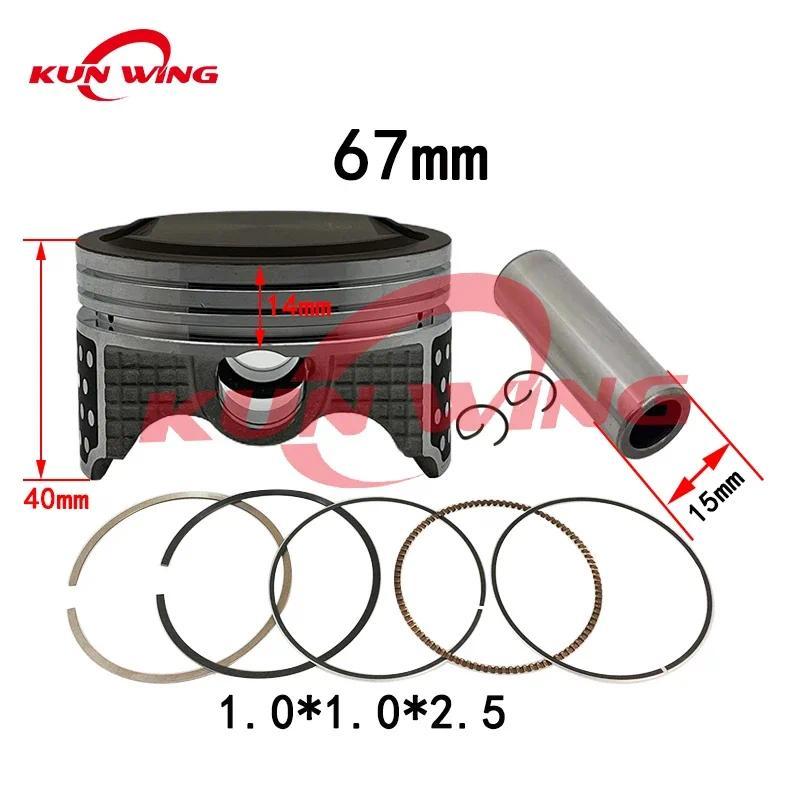 67mm 233cc Piston Ring Kit for Honda CRF230F CRF 230F CRF230 F SL230 XR230 FTR223 SL XR 230cc Motorc