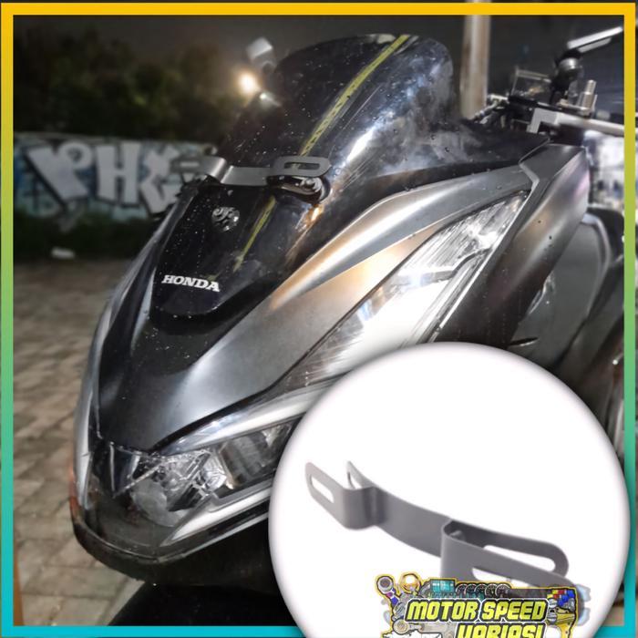 Bracket Breket Dudukan Plat Nomer Honda ADV 150 PCX 160 150 Di Visor