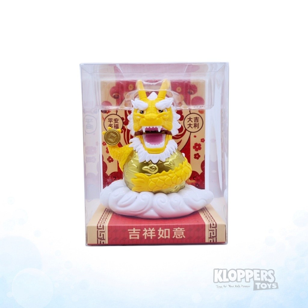 Pajangan Dashboard Mobil Naga Gold - Pajangan Meja - Souvenir Imlek