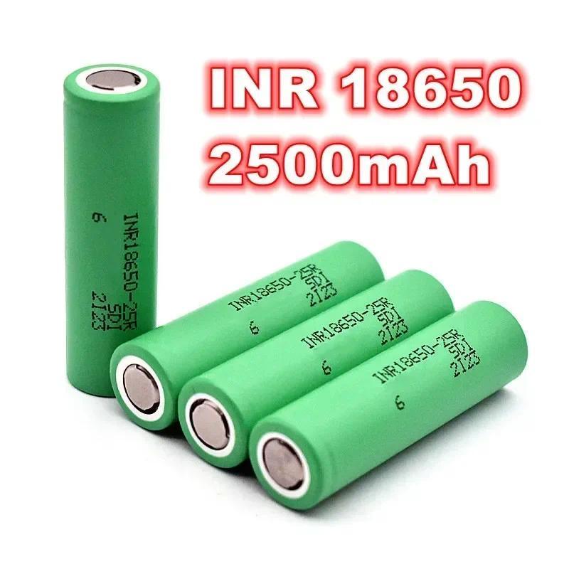 100% Original INR18650 25R 1865 2500Mah 3,7 V 18650 Batterij Lithium-Oplaadbare Batterijen Hoge Stro