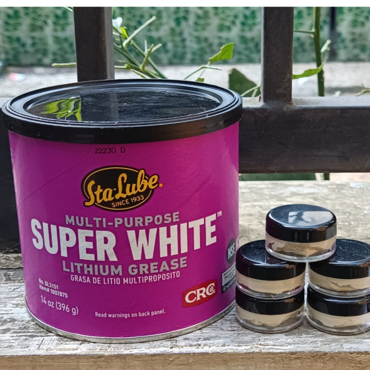 Super White Lithium Grease StaLube CRC stempet gemuk bearing Sepeda Repacking NLGI 2