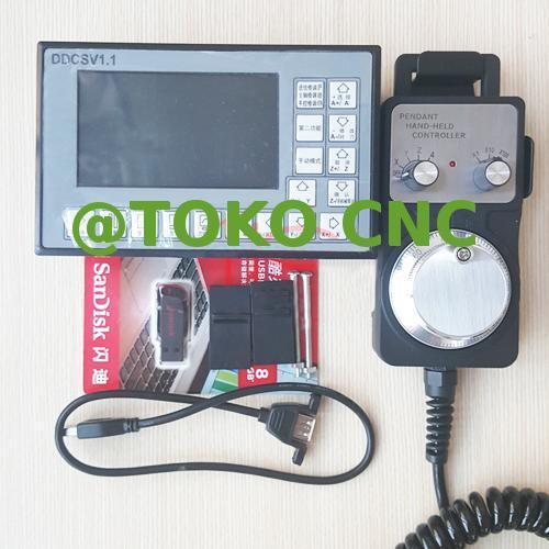 500KHz CNC 3 Axis offline Motion Controller + MPG Handwheel PLC CNC