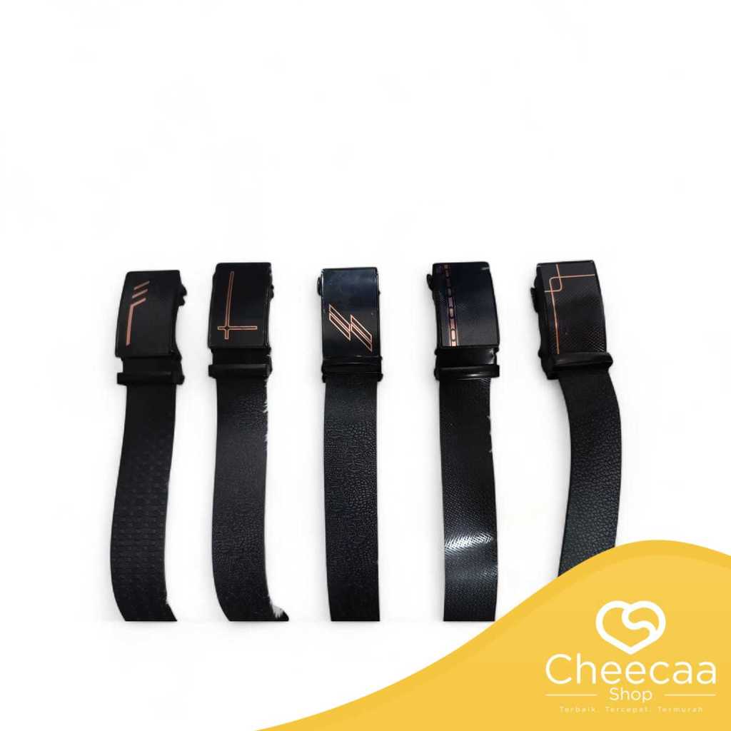 CC(SB23) Sabuk Pria Kulit Pu Sabuk Pria Dewasa Bahan Metal Buckle Ikat Pinggang Pria Casual Keren