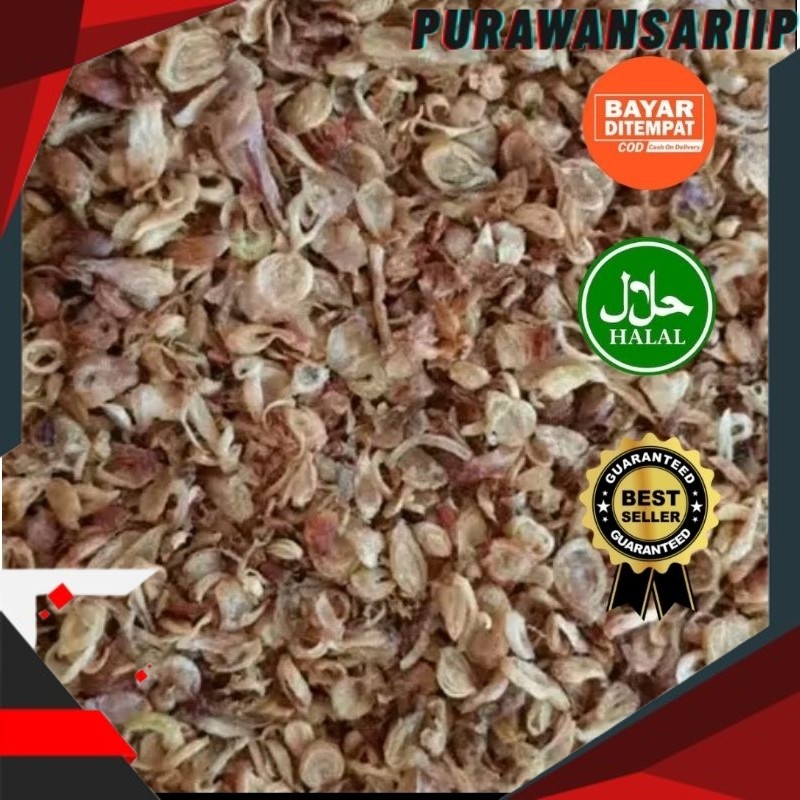 Bawang Goreng Merah 1 kg (B+) Brambang Goreng Berkualitas  Termurah 1000g siap saji