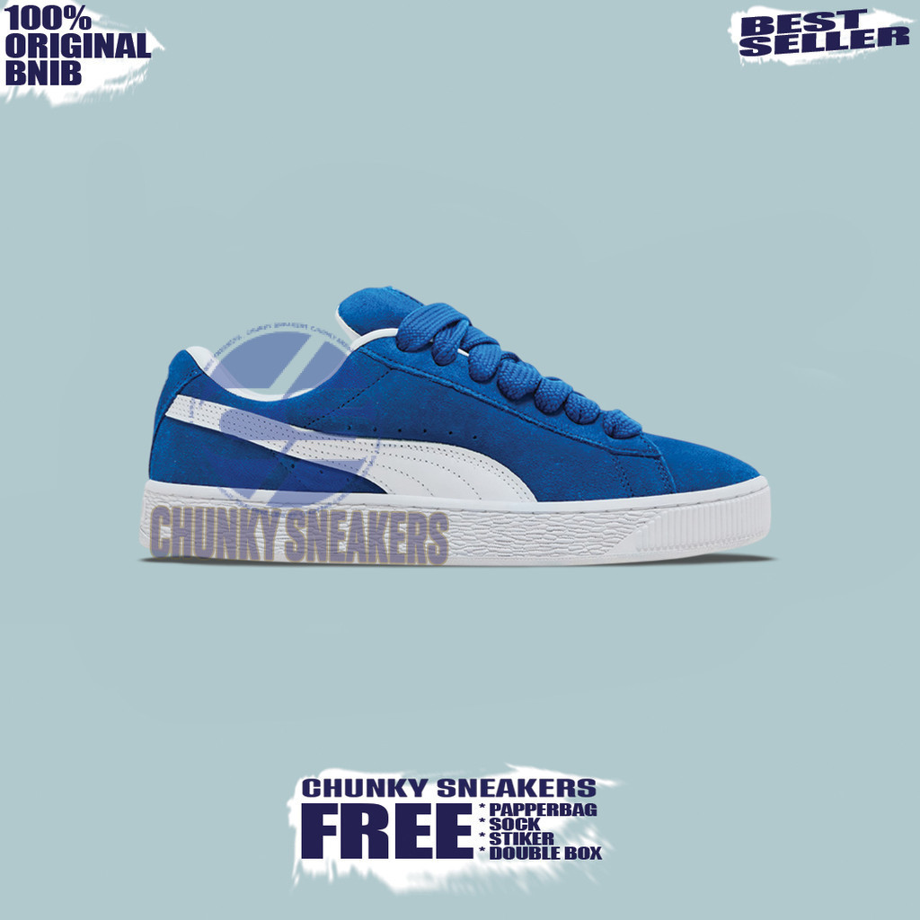Sepatu Sneakers Puma Classic Suede XL Blue 100% Original BNIB Unisex