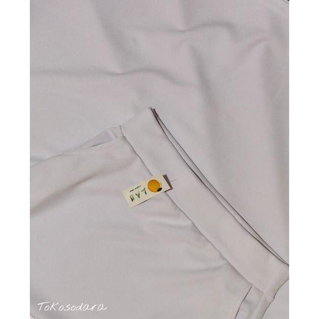 Rok Kerja A Line Scuba  Rok Scuba  Murah Rok Kuliah A-Line Santai Polos - hitam