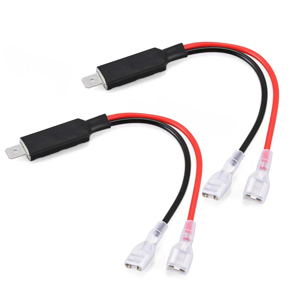 2X LED H1 Replacement Single Converter Wiring Connector Cable Conversion Lines Adapter Holder for HI