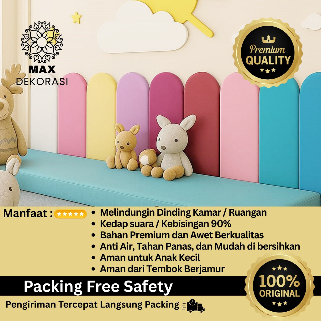 Headboard Kasur OSCAR Premium Wallpanel 3D / Hiasan Kamar / Dekorasi Dinding / Sandaran Kasur Anak