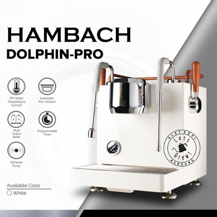 PROMO Hambach Mesin Kopi Espresso Dolphin Pro Vibration 1 Group PID / Hambach Espresso Machine 1GR