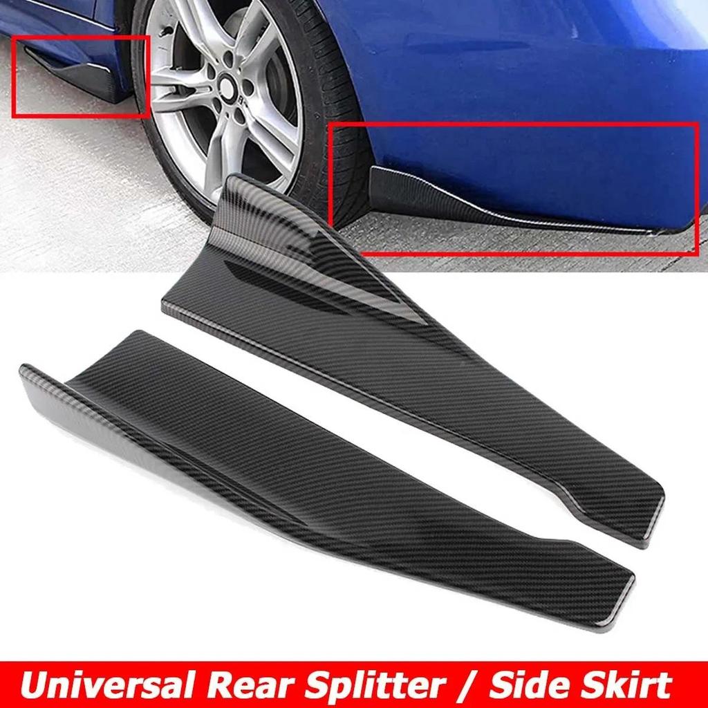 48cm Rear Bumper Splitter Apron Spoiler Side Skirt Extension Body Kit Universal For BMW E90 E92 E93 