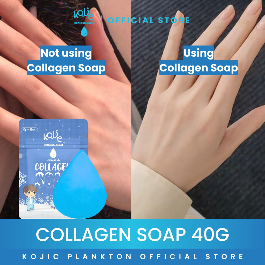 KOJIC PLANKTON - COLLAGEN SOAP 40GR | Mencerahkan Kulit | Melembabkan Kulit