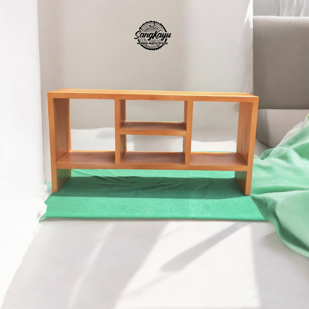 SangKayu Meja TV Minimalis Modern Rak TV Rak SerbagunaTV Stand Kayu Asli