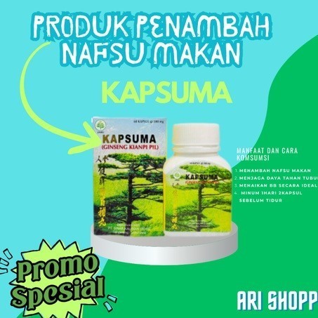 ORIGINAL ( Kianpi Original )  Kapsuma Ginseng Gemuk Pil (Old/New) 60pc
