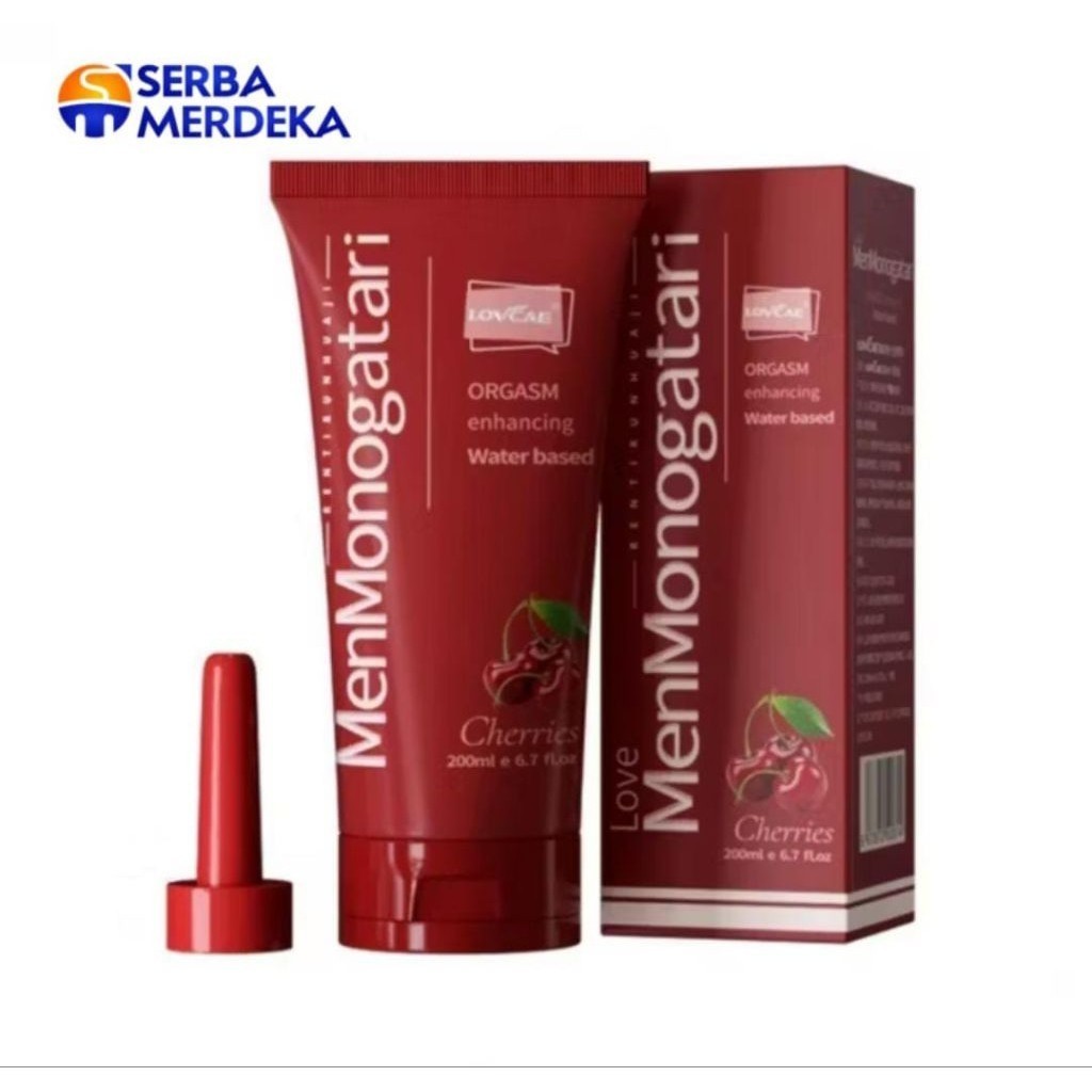 BOMBOM SALE  monogatari CHERRY 200ml Lubricant ~ Zahwashop_