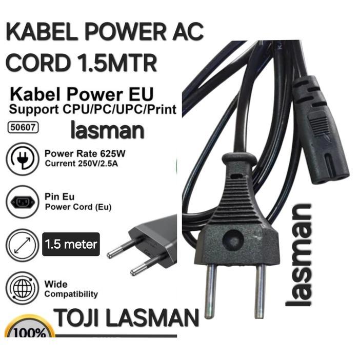 KABEL AC POWER CORD PRINTER CPU PC UPC RADIO TAPE SPEAKER PORTABEL PORTABLE colokan cable charger ca