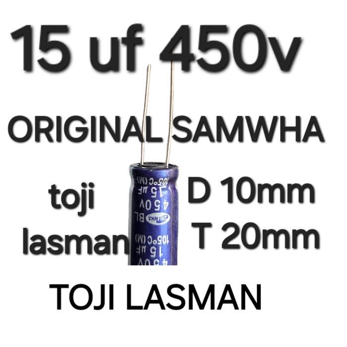 ( 15 uf 450v ) elko 15uf 15mikro 15 uf mikro stb dvd psu 400v 450 asli - 15 uf 450v