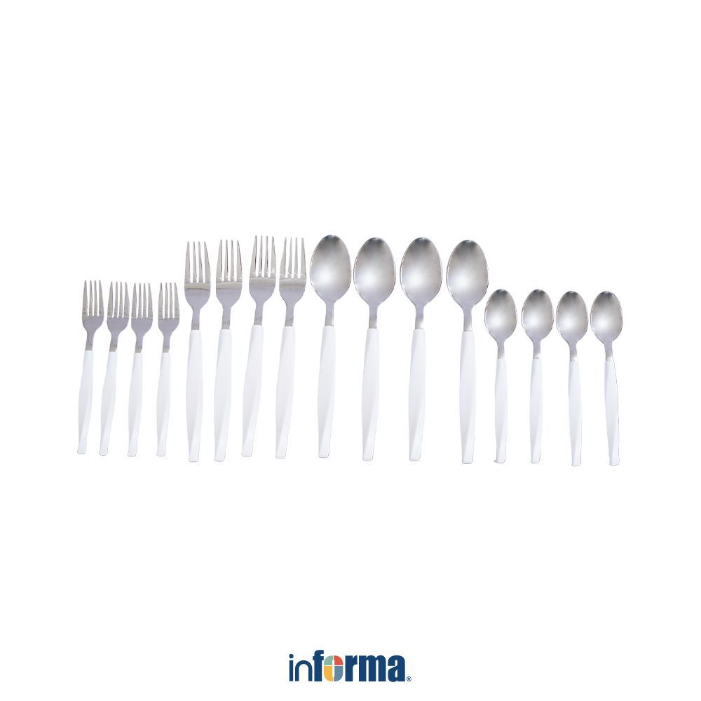 Informa APPETITE SET 16 PCS SINHA ALAT MAKAN - PUTIH