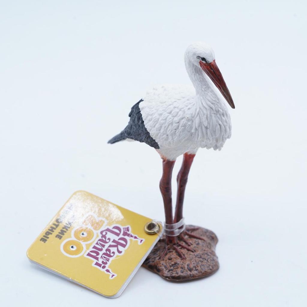 KORI Red Crowned Crane Burung Bangau Mahkota Merah Mainan Figure Binatang Miniature Hewan Animal Fig