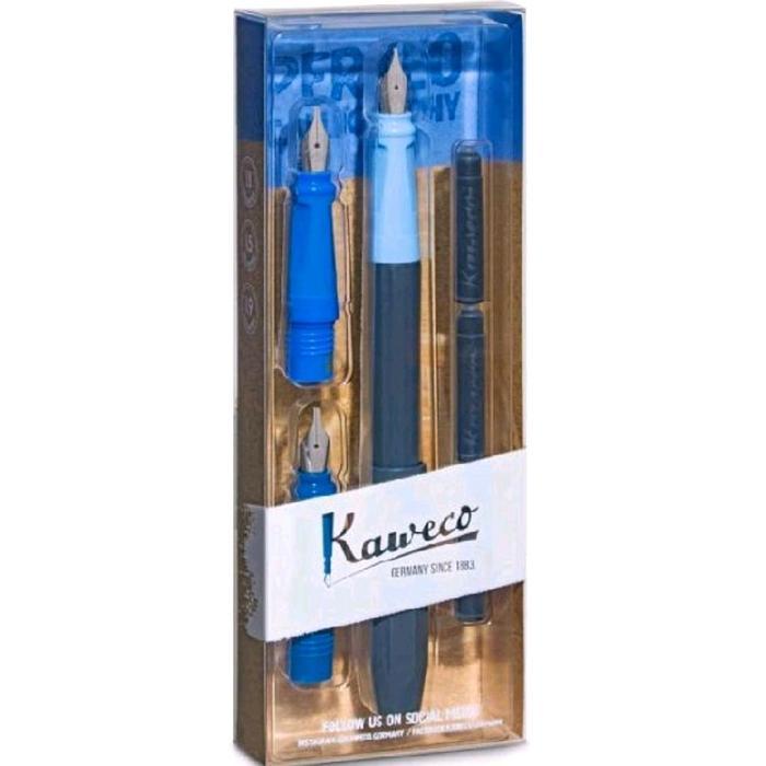 Kaweco Perkeo raphy Set Blue - With Converter