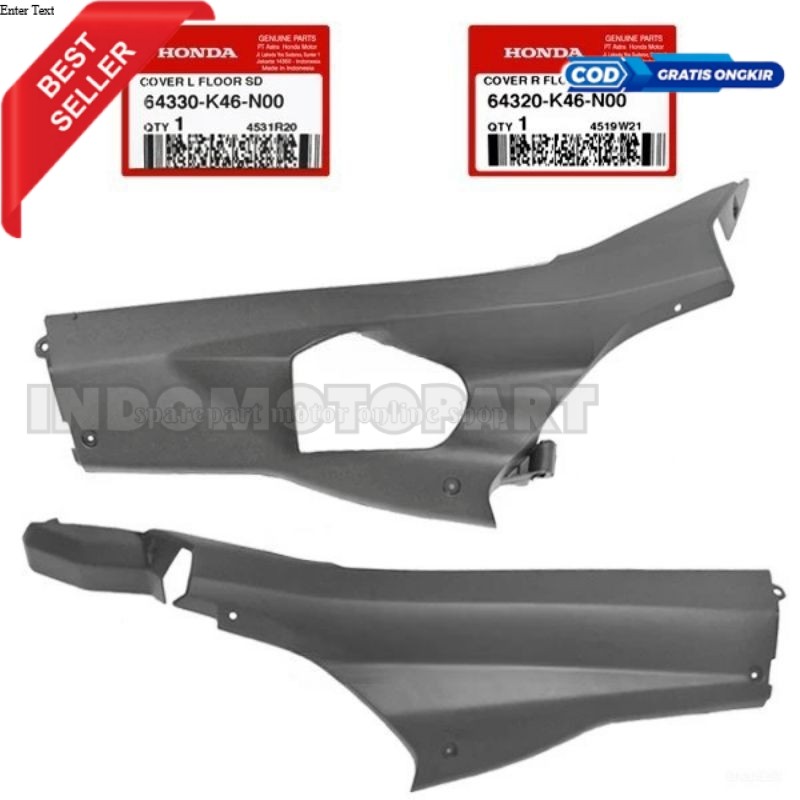 64330-K46-N00 64320-K46-N00 Cover Dek Lantai Kiri Kanan Vario 110 Fi LED