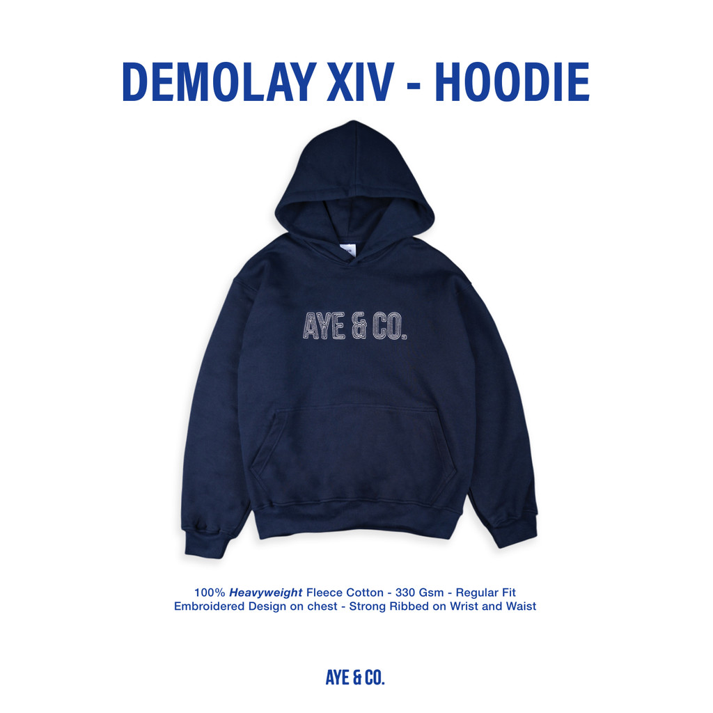 AYE & CO - Demolay XIV Navy Heavyweight Hoodie