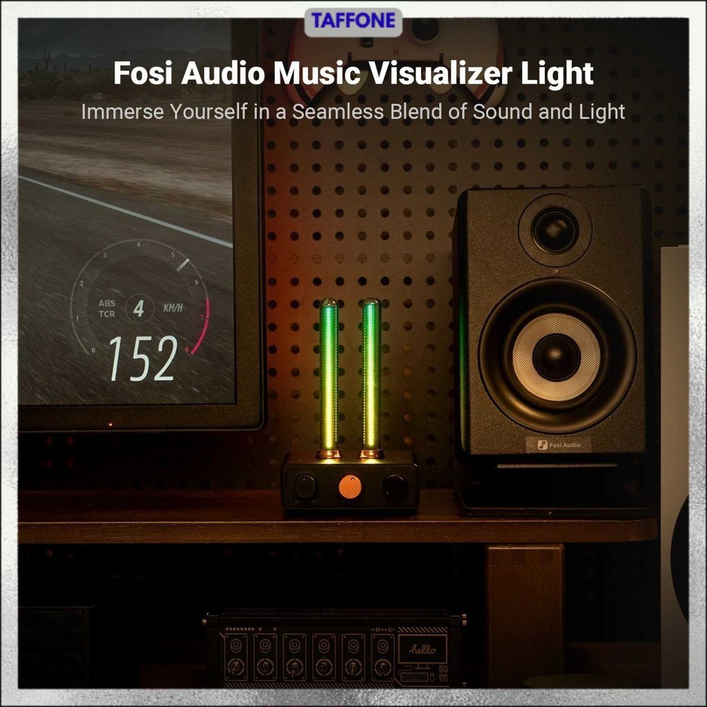 Fosi Audio LED Bar Music Rhythm Visualizer Ambient Light Desktop RGB - AH-01A
