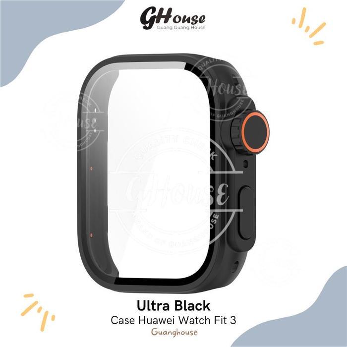 Bumper Case Huawei Watch Fit 3 Hardcase Huawei Fit 3 Model Ultra - UltraBlack, HuaweiFit3