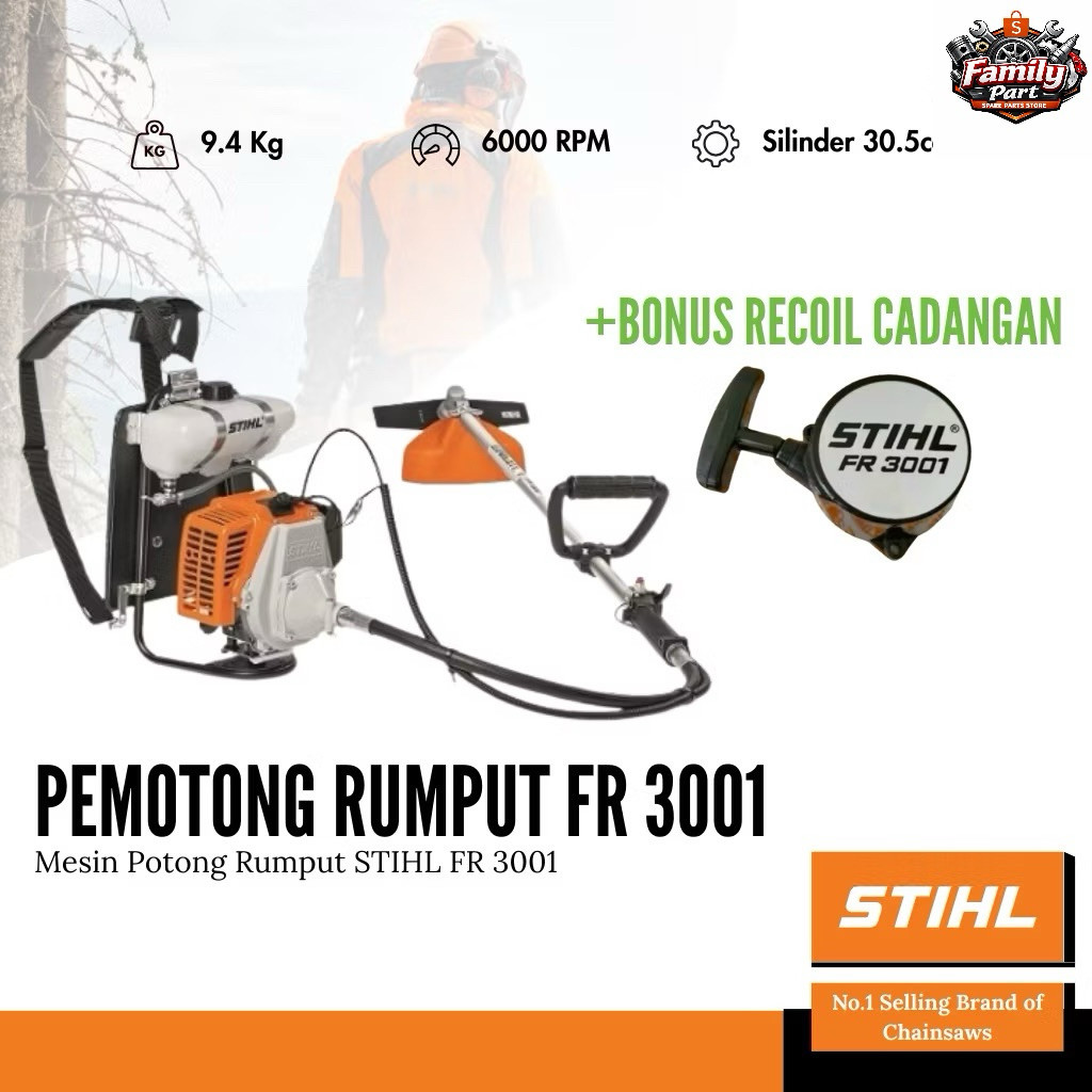 Lengkap Brush Cutter Mesin Potong Rumput MESIN POTONG RUMPUT  /MESIN BABAT POTONG RUMPUT KOMPLIT STI