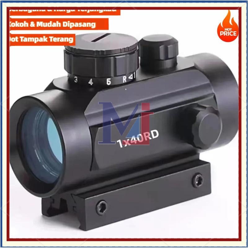 [COD] Teleskop Red Dot 1X40 / Teleskop Premium RET DOT / Teleskop Dot Murah / REDOT 1X40 RD / Laser 