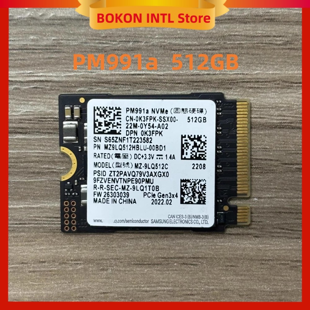 SSD PM991a 256GB 512GB 1TB PCIe 3.0x4 NVME 2280 PM991 128GB M.2 2230 2242 PM9B1  FOR Surface Pro Ste
