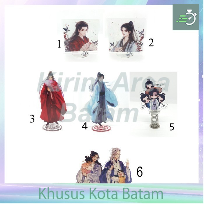 Stand pajangan akrilik 10 cm word of honor shan he ling wen kexing