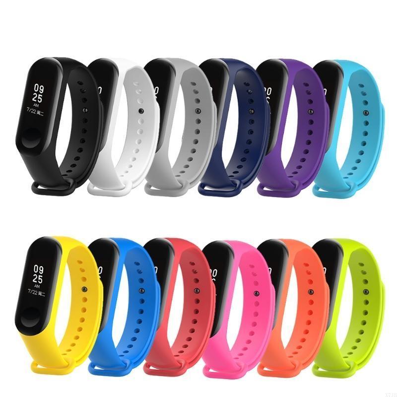 Quick Release Wat Support Loop Accessories Silicone Wristband Bracelet for Mi Band 3 4 Soft Straps