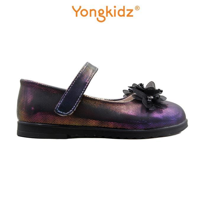 YONGKIDZ SEPATU FLATSHOES ANAK PEREMPUAN OL-CS8204-24 Fashion - HITAM, 26