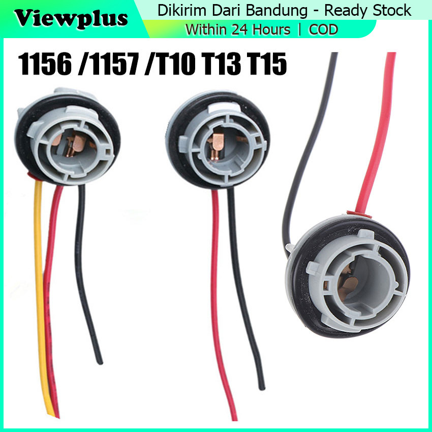Soket Lampu Sein Mobil Fitting Bohlam Rem Sen Kaki 2 Kaki 3 1156 / 1157 / T10 / T13 / T15 Untuk Rem 