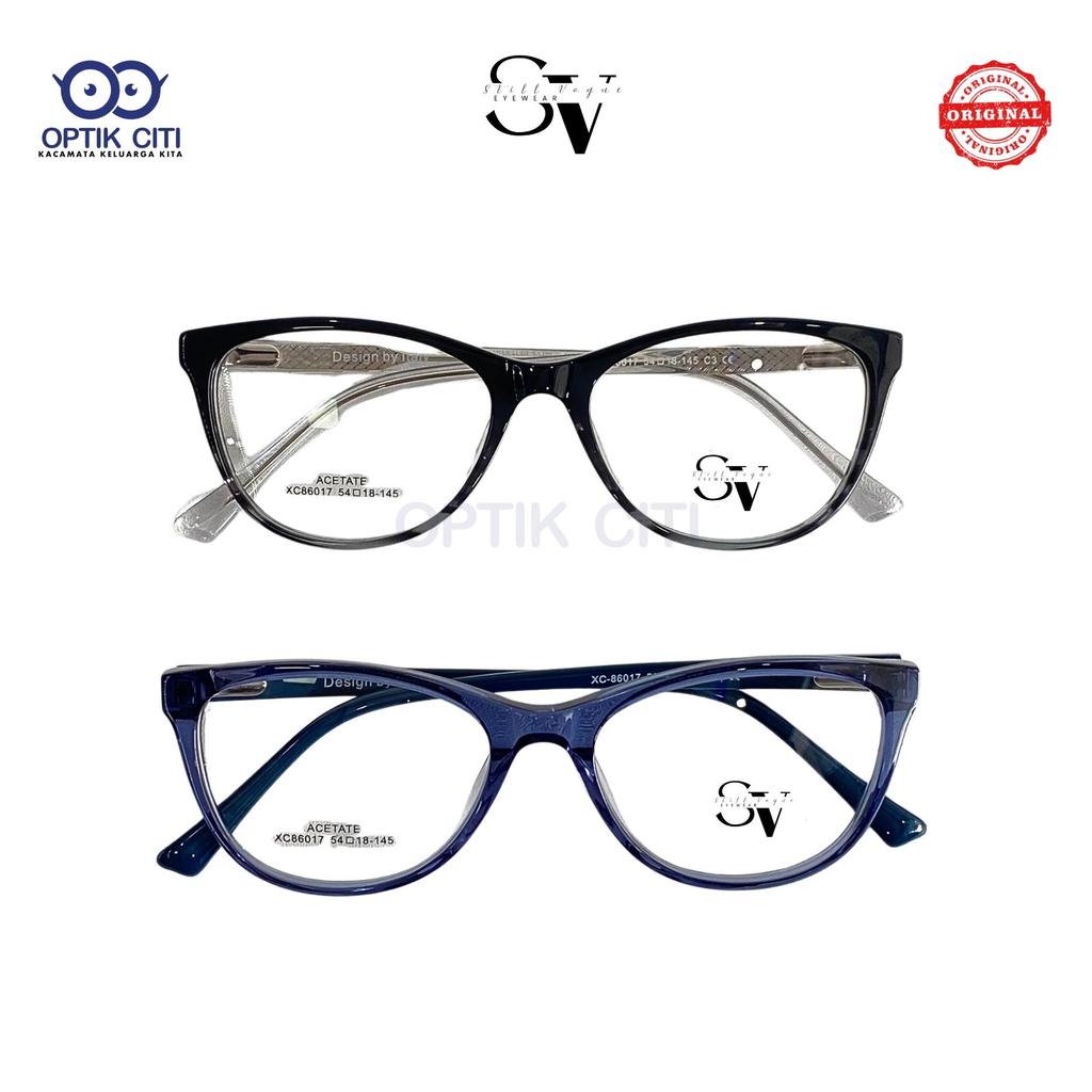 Frame Kacamata Cat Eye Wanita Stell Vogu 86017 ada Pegas