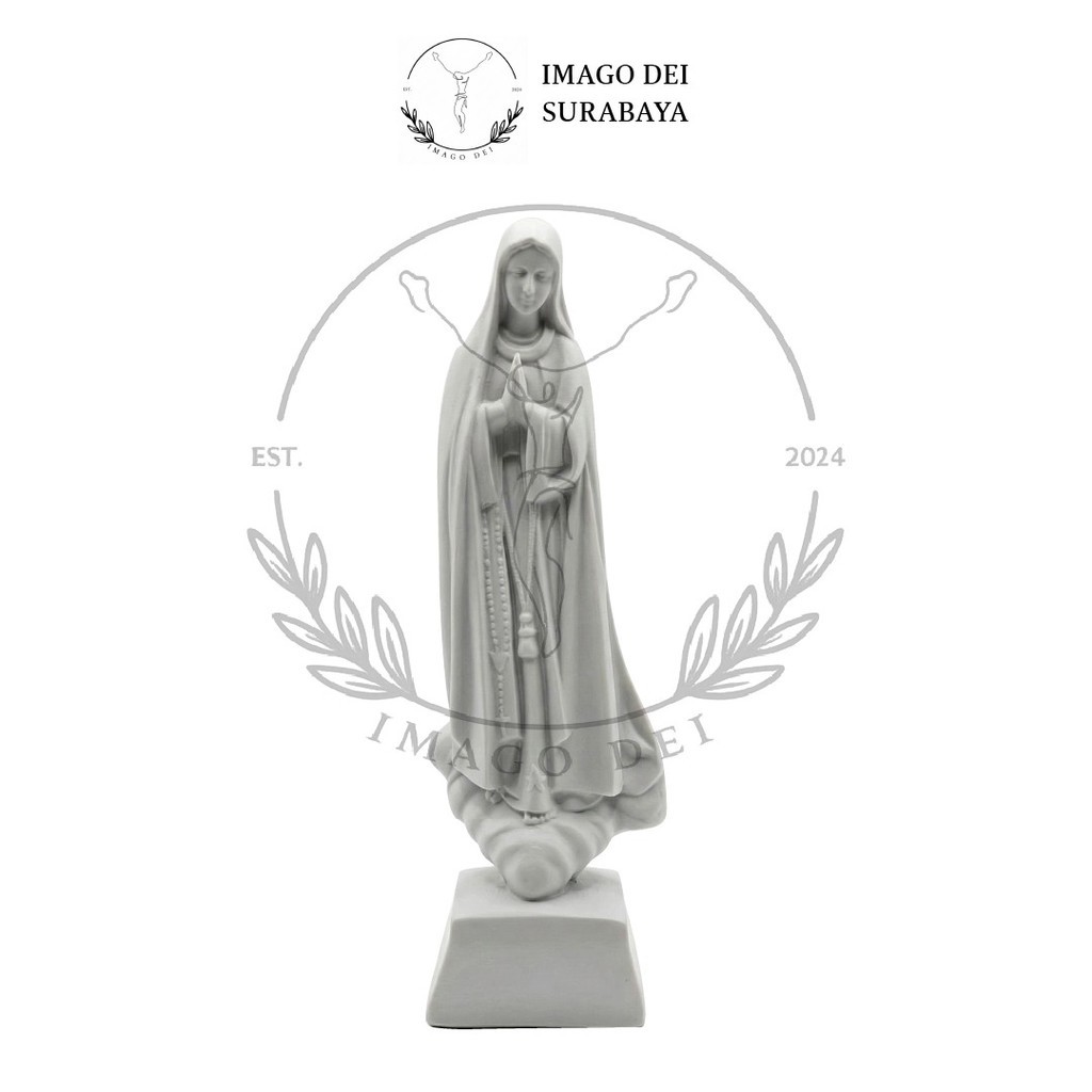 Patung Bunda Maria Fatima Rosario 16 cm