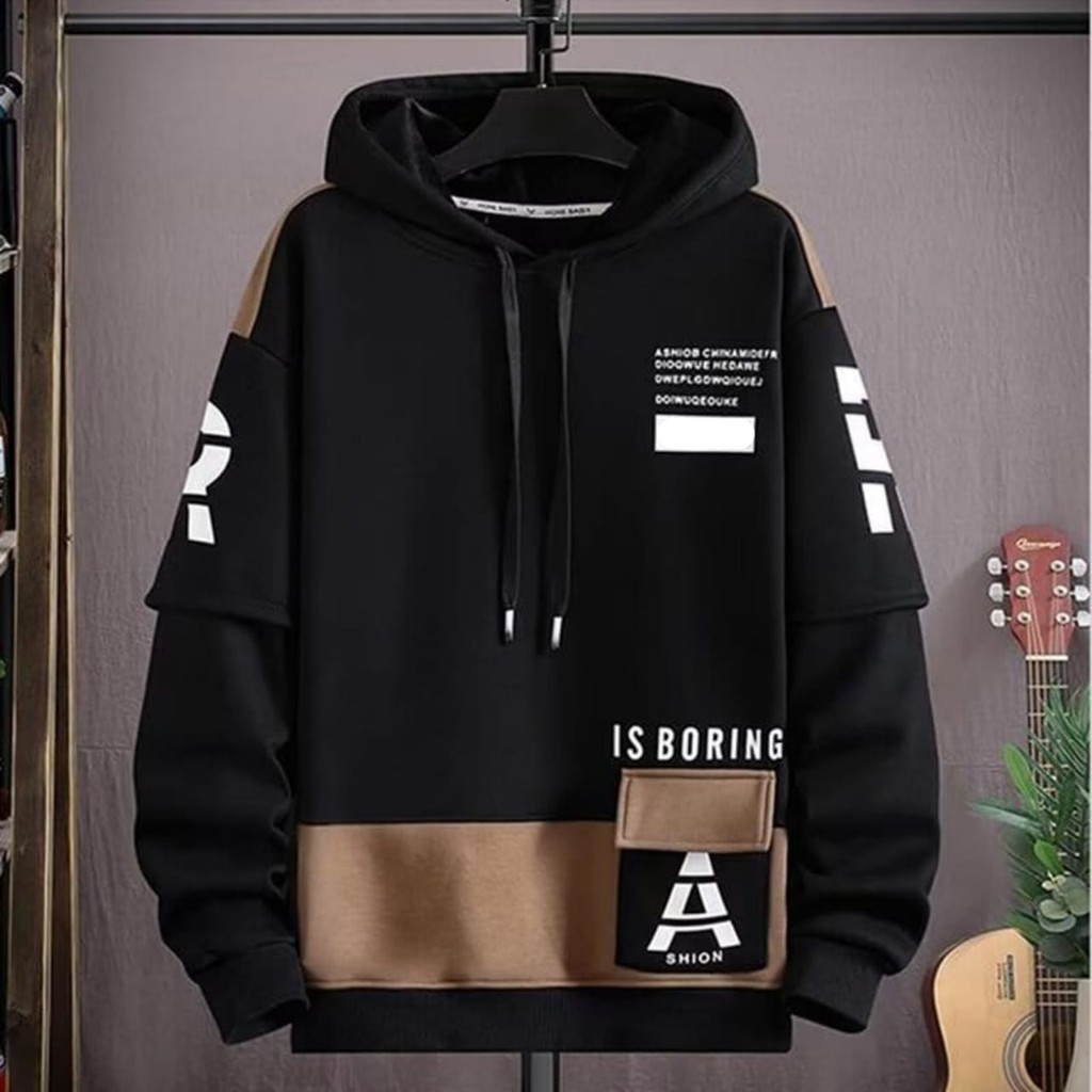 Vallina Outfit - A Ration Jaket Hoodie Pria Oblong Crewneck Matt Fleece Premium Korean Style