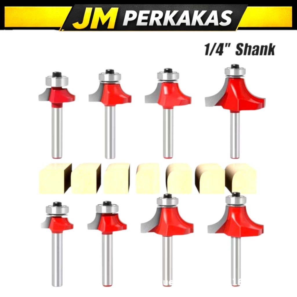 Mata Profil Trimmer Kayu Satuan / Router Bit Profil Kayu 6.35mm / Mata Serut Kayu CNC