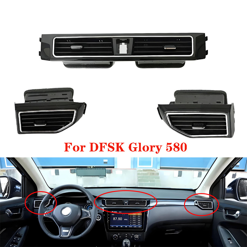 Aksesoris Interior Mobil Untuk DFSK Glory 580, Ventilasi AC Panel Instrumen, Outlet AC, Ventilasi Pe