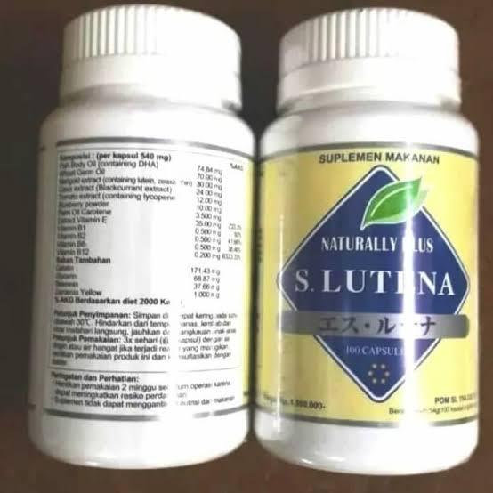 S Lutena Asli Original Obat Herbal Mata Katarak & Minus Perawatan