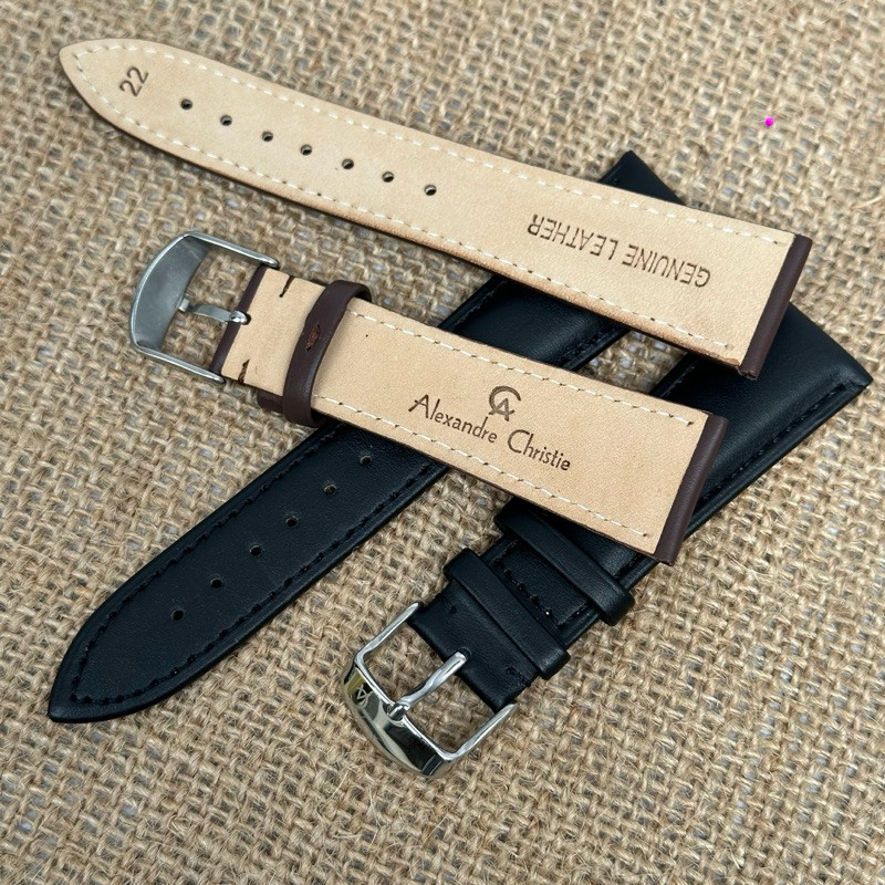 Tali Kulit Wanita Alexandre Christie Polos Original, Strap Kulit Wanita Alexandre Christie Polos Ori