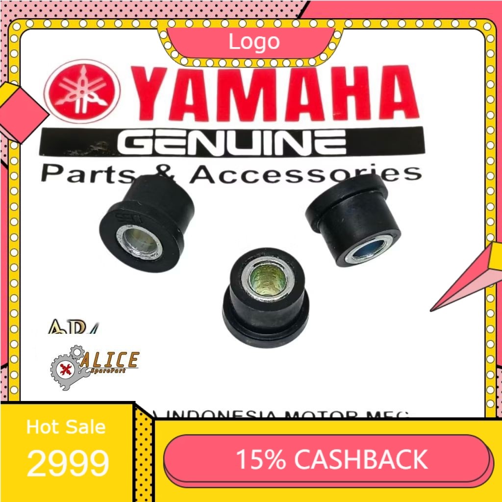 COD 3PCS KARET DAN BOSH DUDUKAN Box Filter Yamaha Mio M3/Fino/X ride/Freego DLL ORIGINAL