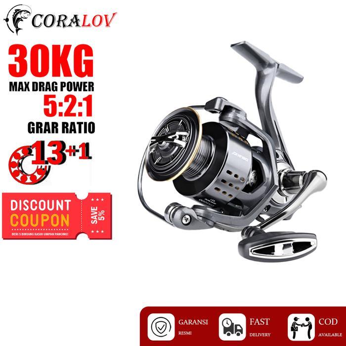 Coralov Deukio Reel Pancing DA2000-7000 Ril Pancing Kuat Full Metal Reel Pancing Spinning Katrol Pan