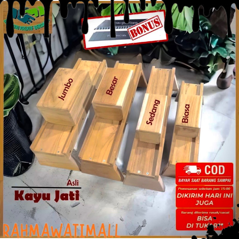 UK JUMBO PENGIRIS SERBAGUNA / PEMOTONG KENTANG PENGIRIS KENTANG PEMOTONG BAWANG KAYU JATI ASLI Multi