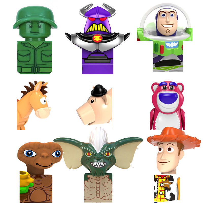 Toy Story 4 Buzz Lightyear Woody Jessie Alien Space Rangers Zurg Model Building Blocks Enlighten Fig