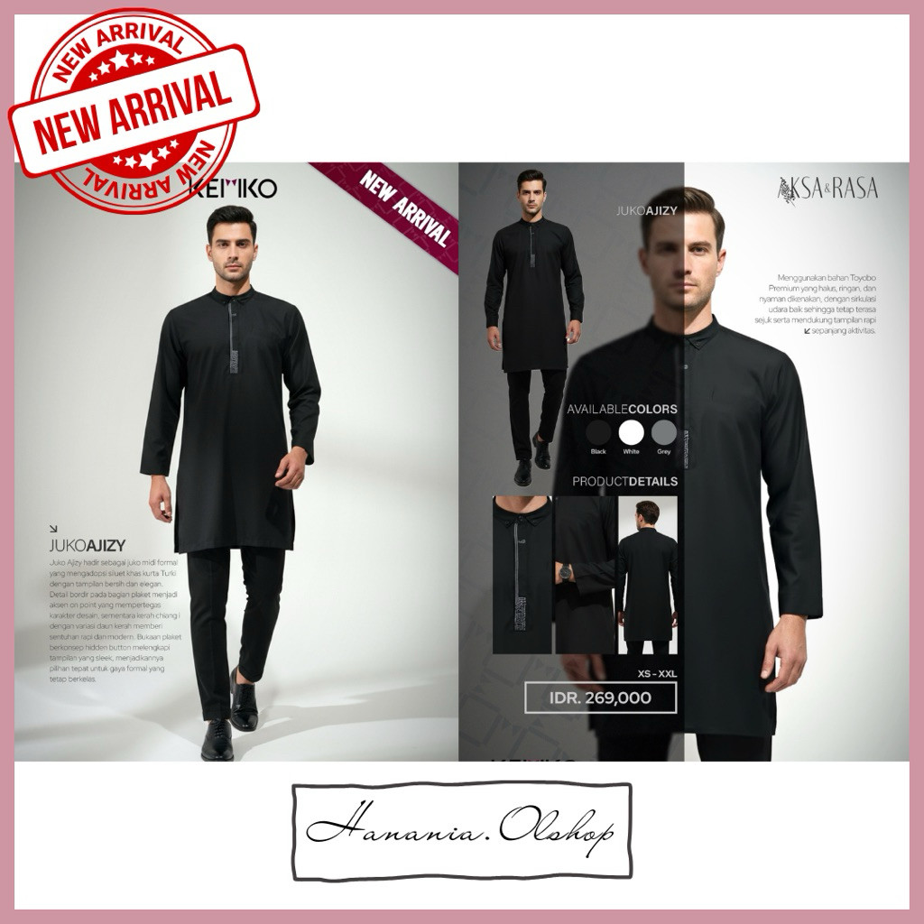 RABBANI ORI - NEW ARRIVAL Juko Ajizy Blg Rabbani | jubah koko rabbani | jubah koko | qurta rabbani |