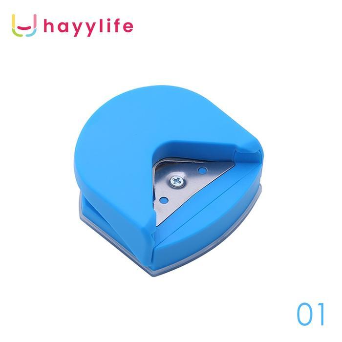 (Nextron) HAYYLIFE Round Corner Cutter Stainless -Pemotong Kertas Pemotong Baja Kepala Manual Memoto