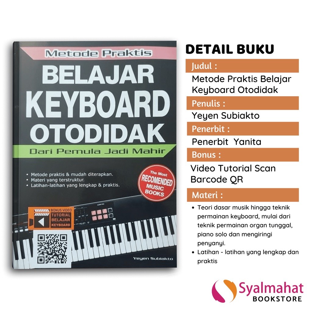 BUKU MUSIK METODE PRAKTIS BELAJAR KEYBOARD OTODIDAK
