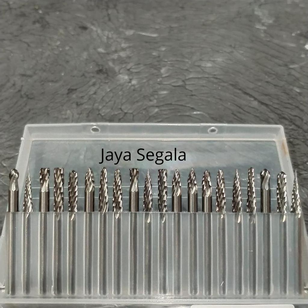 Mata tuner set 3mm Mata bor cun Mata cuner set 20 pcs ukir grafir Logam